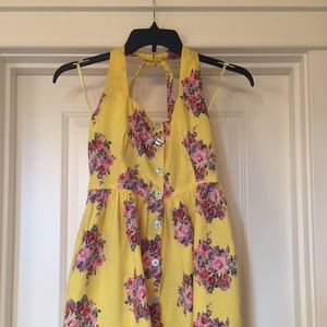 Fire | Bright Yellow Cotton Sundress